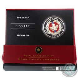 2006 Canada Enamel Proof Silver Dollar Medal of Bravery. (TAX Exempt)