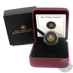 2012 Canada 50-cent The Bluenose 1/25oz. Fine Gold Coin (Sleeve is bent). (TAX Exempt)