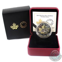 2017 Canada $25 Timeless Icons - Piedfort Fine Silver Coin (Capsule lightly scratched). (TAX Exempt)