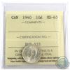 Image 1 : 1940 Canada 10-cent ICCS Certified MS-65