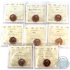 Image 1 : 1981-1991 Canada 1-cent ICCS Certified  SP-64, 65 & 66 Red - 1981 SP-66, 1983 Near Beads SP-64, 1986
