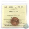 Image 1 : 1920 Canada 1-cent Small ICCS Certified MS-64 Red