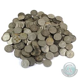 Group Lot of Approximately 230x Canada George V Nickels.