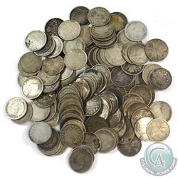 Group Lot of Impaired Canada Silver 5-cent. 116pcs