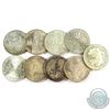 Image 1 : Lot of 9x Germany 10 Mark Silver Coins. You will receive 145 grams total of silver coinage.
