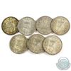 Image 1 : Lot of 7x Netherlands 2 1/2 Gulden Silver Coins. You will receive 107 grams total of silver coinage.