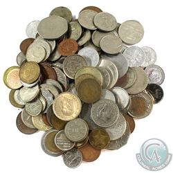 Group Lot of 147x Mixed World Coins.