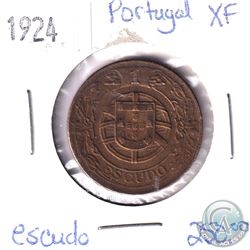 1924 Portugal Escudo EF