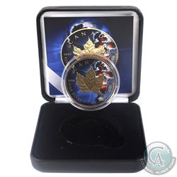 2018 Canada $5 Gilt & Colourized Screaming Skull 1oz Fine Silver Maple (Tax Exempt) Comes with COA a