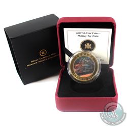 2009 Canada 50-cent Holiday Toy Train Lenticular Coin.