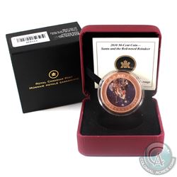 2010 Canada 50-cent Santa & Red-Nosed Reindeer Lenticular Coin