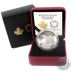 2017 Canada $20 Glistening North - Polar Bear Fine Silver (Tax Exempt)