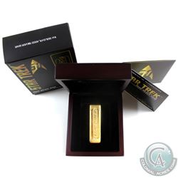 2016 Australia Star Trek Deep Space Nine Gold Plated 1oz. Silver Latinum Slip (Tax Exempt)