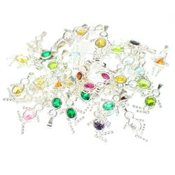 Lot of Vintage Sterling Silver Birthstone Boy/Girl Pendants.  You will receive 33 Pendants in a vari