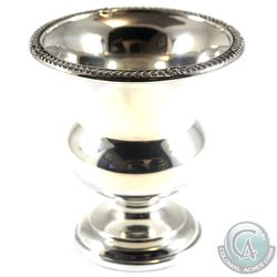 Birks Sterling Silver Small Urn with Gadroon Design.  Measures 3" in Height with a total weight of 4