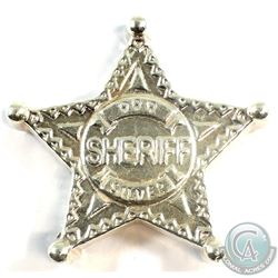 Monarch Precious Metals 5oz .999 Fine Silver Sheriff Star (Tax Exempt)