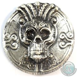 Beaver Bullion - Mystic Thinker Skull 5oz. .999 Silver Round (Tax Exempt)