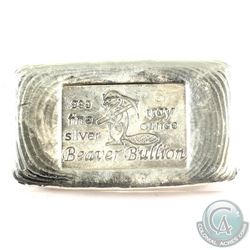 Beaver Bullion 6oz. Silver .999 Fine Bar. (Tax Exempt)