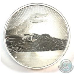 2019 Australia 2oz. Silver Crocodile & Baby .999 Fine Silver Coin (Tax Exempt)