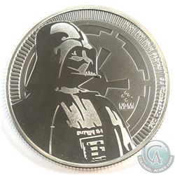 2017 Niue $2 Star Wars - Darth Vader 1oz. Fine Silver  Coin (Tax Exempt)