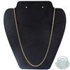 Image 1 : 10K Yellow Gold 24 Inch Curb-link Chain. Total weight of 8.21 grams.