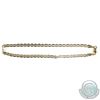 Image 1 : 14K Yellow & White Gold Flat Anchor-link Bracelet.  Measures 9 1/4" in length with a total weight of