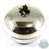 Image 1 : Vintage International Sterling Trinket Box with Floral Finial.  Total weight of 99.17 grams.