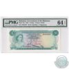 Image 1 : Bahamas: 1965 $1 Pick# 18a, 2-Signatures, Shellfish, S/N, PMG Certified CUNC-64 EPQ.  A001889.
