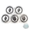 Image 2 : 1996-2000 Australia 1oz Silver Kookaburra’s in original Mint Capsules, BU Condition.  (Tax Exempt)  
