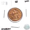 Image 1 : 1918 Great Britain Gold Sovereign Uncirculated. Contains 0.2354oz pure gold.