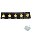 Image 2 : 1x 2014 & 4x 2019 Canada 1 Gram .9999 Fine Gold RCM Maples in Hard Plastic Holders. 5pcs (TAX Exempt