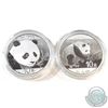 Image 1 : 2016 & 2018 China 30g .999 Fine Silver Pandas in Capsules. 2pcs (TAX Exempt)