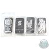 Image 1 : 4x Different 1oz .999 Fine Silver Bars - 2x Silvertowne of different designs, Scotiabank & Sunshine.