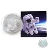 Image 2 : 2018 USA 1oz NASA 60th Anniversary Coloured Eagle in Capsule with COA. (TAX Exempt)