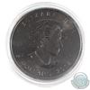 Image 2 : 2014 Canada 1oz Gold & Ruthenium Plated Blue Coloured Fine Silver Maple Leaf in Capsule (Scuffed cap