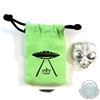 Image 1 : Monarch Precious Metals Alien Head 2oz .999 Silver in Drawstring Bag. (TAX Exempt)