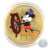 Image 1 : 2017 1oz Niue Mickey Mouse Gold Plated & Coloured .999 Fine Silver Coin in Capsule. (TAX Exempt)