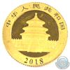Image 2 : 2018 China 50Y 3 Gram Fine Gold Panda. (TAX Exempt)