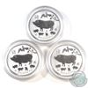 Image 1 : 3x 2019 Australia 1/2oz Year of the Pig .9999 Fine Silver Coins in Capsules (Capsules may be scuffed