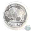 Image 2 : Liberty Buffalo/Indian Head 1oz Coloured .999 Fine Silver Coin in Capsule (Scuffed capsule). (TAX Ex