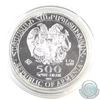 Image 2 : 2014 Armenia 1oz Coloured Noah's Ark .999 Fine Silver Coin in Capsule (Coin toned, capsule scratched