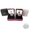 Image 1 : 2011 & 2012 Canada $3 Birthstone - April Fine Silver Coins. 2pcs (TAX Exempt)