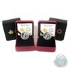 Image 1 : 2016 Canada $5 Birthstone Fine Silver Coins - April & May. 2pcs (TAX Exempt)
