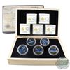 Image 1 : 2014-2015 Canada $20 Great Lakes 5-coin Fine Silver Set in Deluxe Case (Sleeve lightly tattered, cap