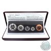 Image 1 : 1908-1998 Canada Commemorative Sterling Silver Proof Set (Missing outer sleeve).