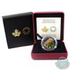 Image 1 : 2015 Canada $20 Venetian Glass Turtle & Broadleaf Flower Fine Silver Coin. (TAX Exempt)
