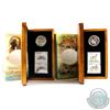 Image 1 : 2005 Canada $5 Coin and Stamp Sets - White-Tailed Deer and Fawn & The Atlantic Walrus and Calf. 2pcs