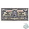 Image 1 : 1937 $20 BC-25c, Bank of Canada, Coyne-Towers, L/E Prefix, F-VF (damaged)