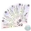 Image 1 : 5x 1989 $10 BC-57a, Thiessen-Crow, Bank of Canada Notes with Consecutive Serial Numbers - ATF0800192