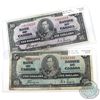 Image 1 : 1937 $5 BC-23c, Prefix X/C, VG-F (Soiled) & 1937 $10 BC-24c, Prefix L/T, F-VF (Tear). 2pcs